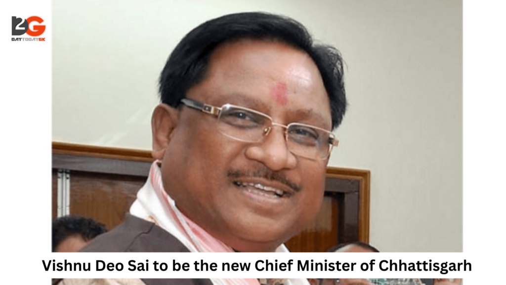 Vishnu Deo Sai To Be The New Chief Minister Of Chhattisgarh