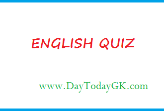 English Quiz – Set One (Synonyms)