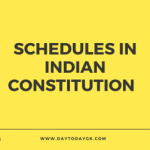 Schedules in Constitution of India