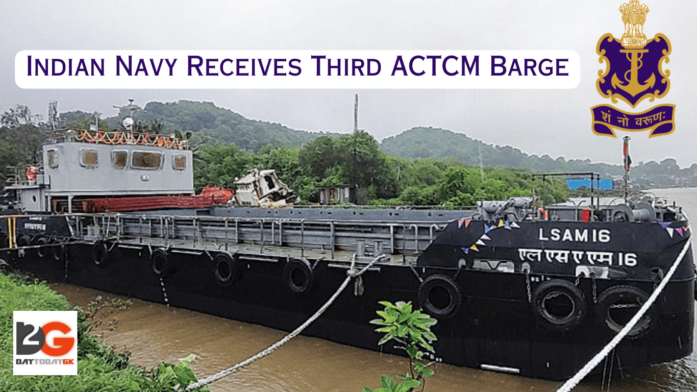 Indian Navy Receives Third ACTCM Barge