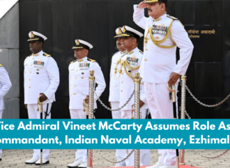 Vice Admiral Vineet McCarty Assumes Role As Commandant, Indian Naval Academy, Ezhimala