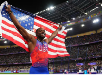 Noah Lyles, won the greatest ever Olympic 100m Race in Paris