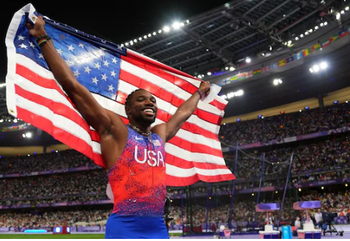 Noah Lyles, won the greatest ever Olympic 100m Race in Paris