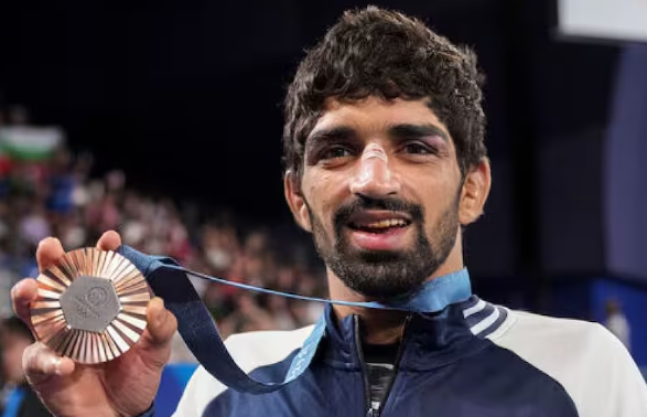 Aman Sehrawat Wins Bronze in 57kg Wrestling at Paris 2024